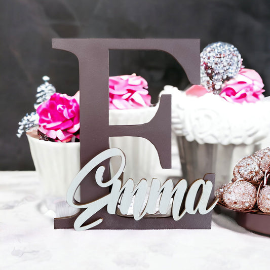 Kinderzimmer Namensschild | Türschild als Geschenk 🎁 personalisiert 💕 aus Holz gefertigt - heartbeat -