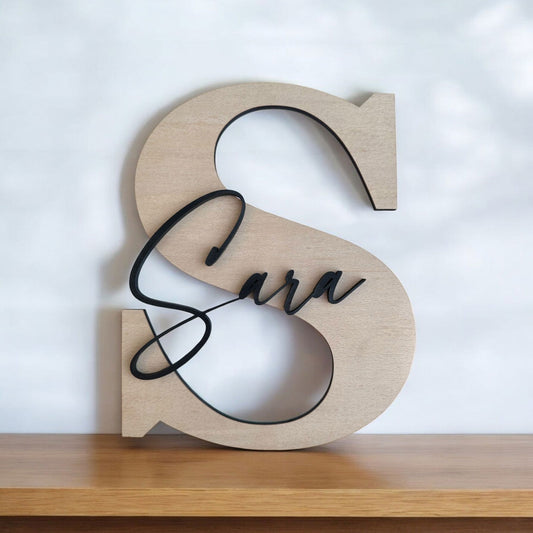 Namensschilder für Kinderzimmer | Liebevoll | Hochwertig | Personalisierbar - heartbeat -