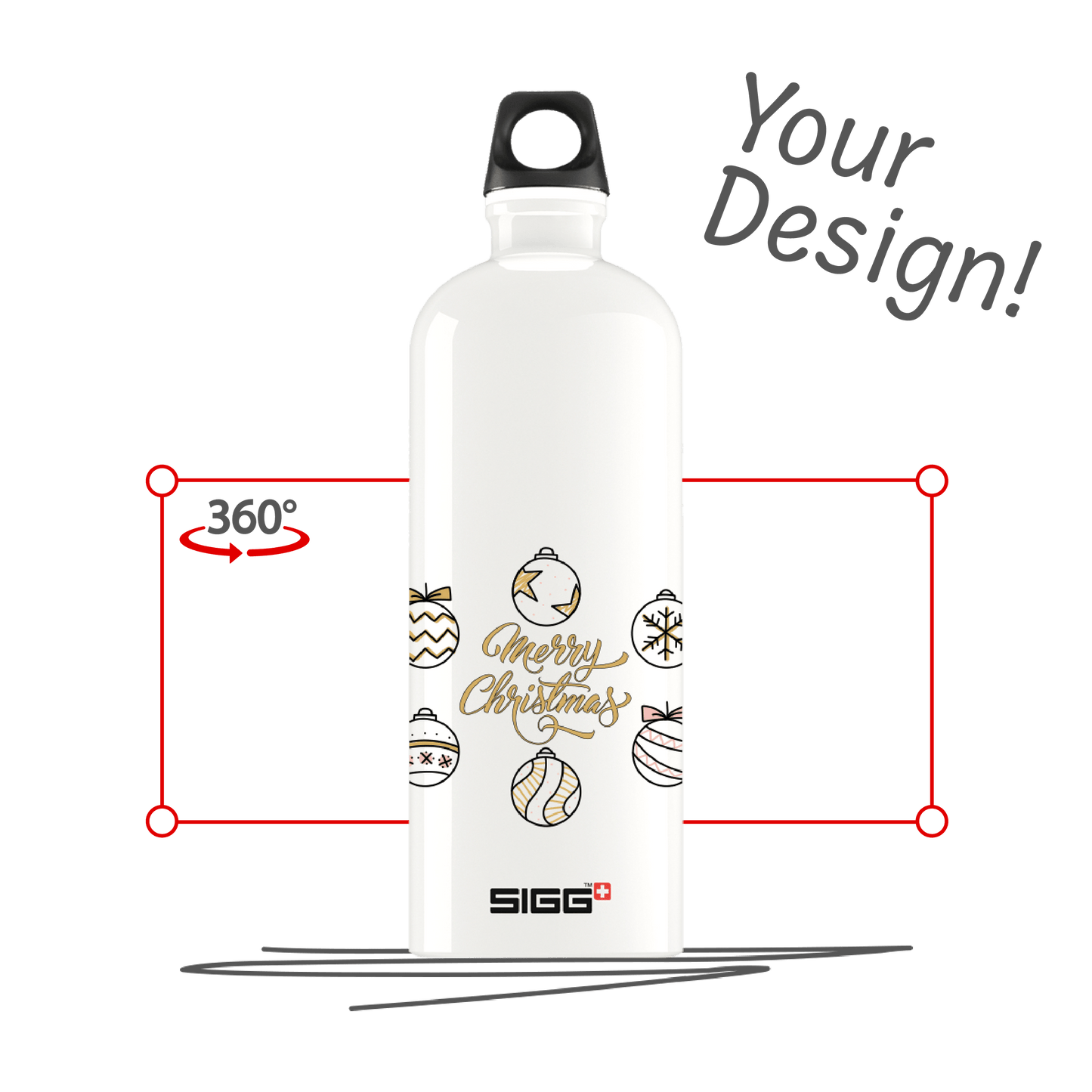 SIGG Traveller 1.0 L White – leichte, dichte Aluminium-Trinkflasche mit BPA-freier Innenbeschichtung. Personalisierbar für Alltag & Outdoor.