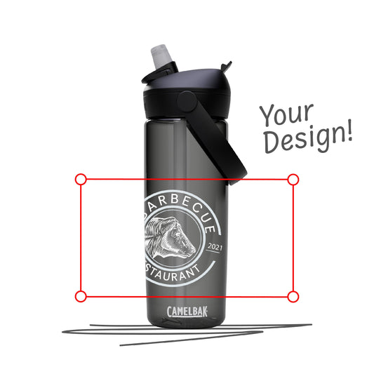 Personalisierte Thrive Flip Straw Trinkflasche 0,6L aus Tritan™ Renew, auslaufsicher mit Trinkhalm-Ventil, BPA-frei, leicht & wiederverwendbar für den Alltag. Selber gestalten - Trinkflasche gestalten - CamelBak Trinkflasche gestalten