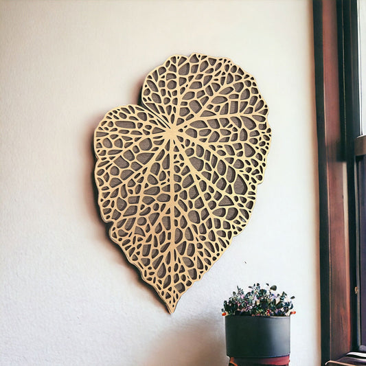 Wanddekoration - Herzförmiges Blatt - heartbeat -