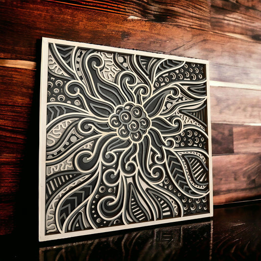 Edelweiss Blume | Wanddekoration - heartbeat - Wandkunst