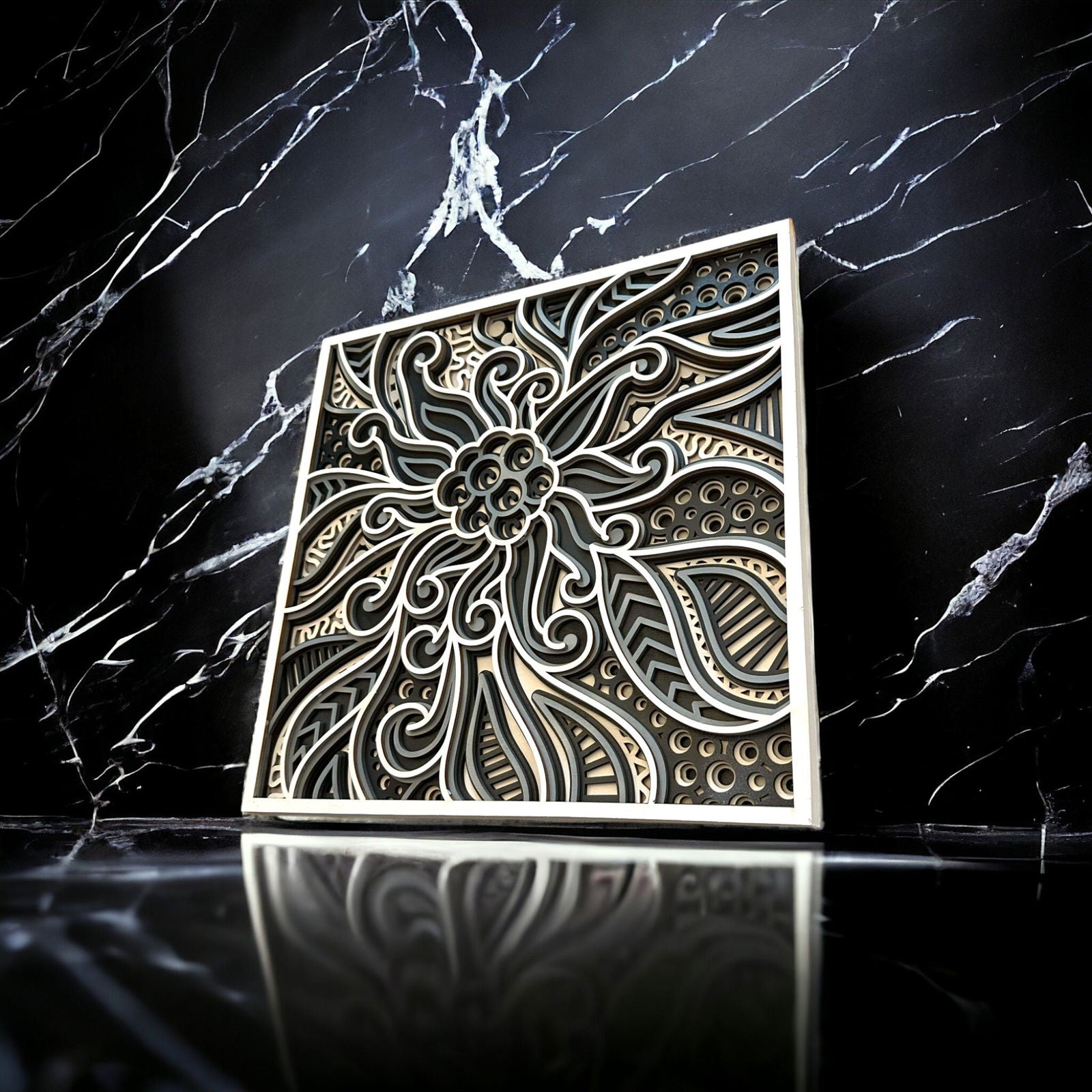 Edelweiss Blume | Wanddekoration - heartbeat - 