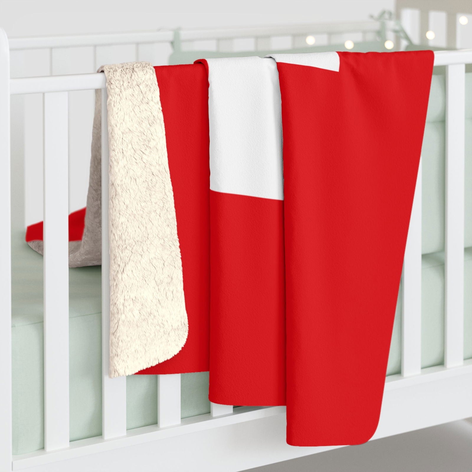 Kuscheldecke mit Schweizer Flaggen Design | Flauschig | Wärmend | Vielseitig - heartbeat - 