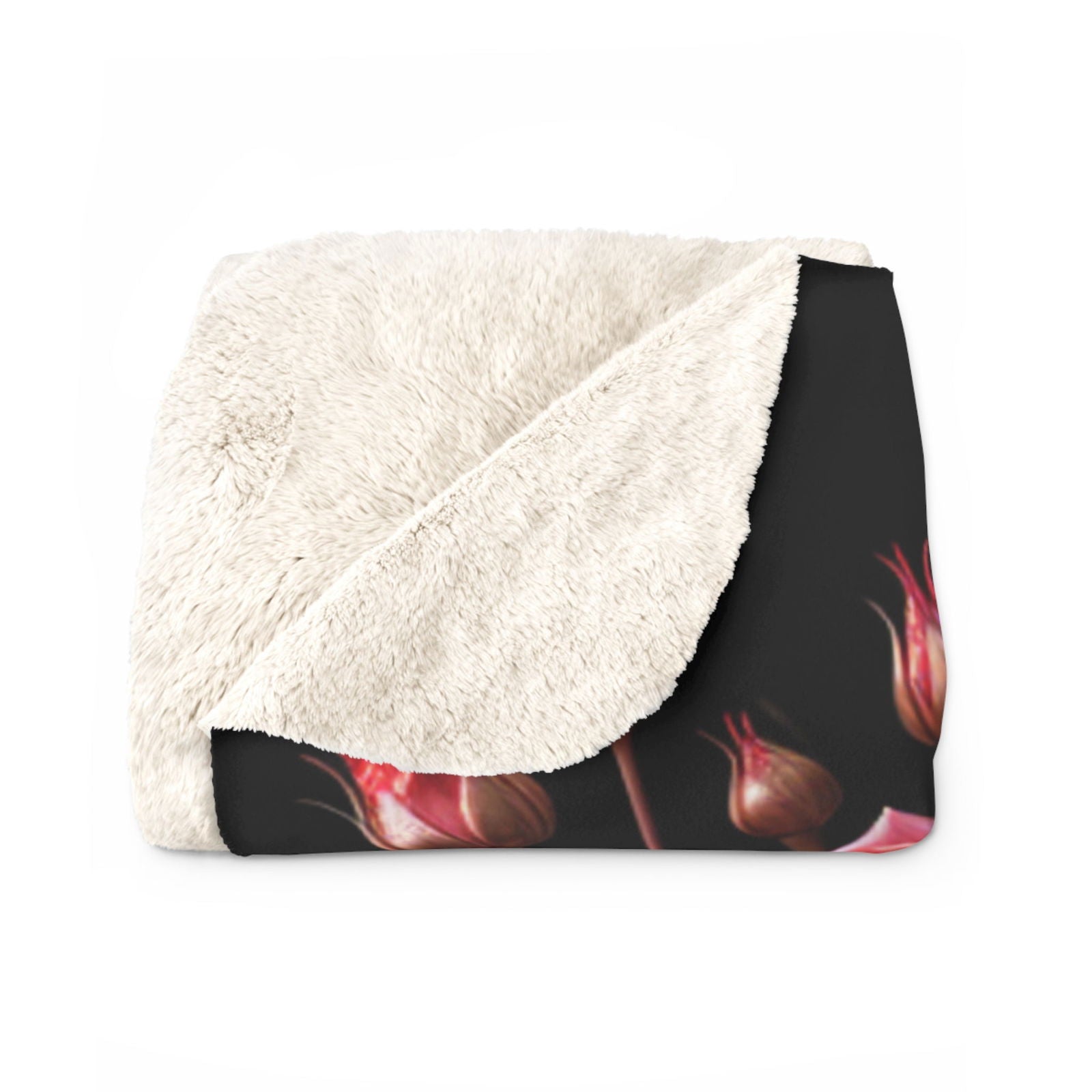 Kuschelige Fleecedecke | Flauschig | Warm | Rosenherz - heartbeat - 