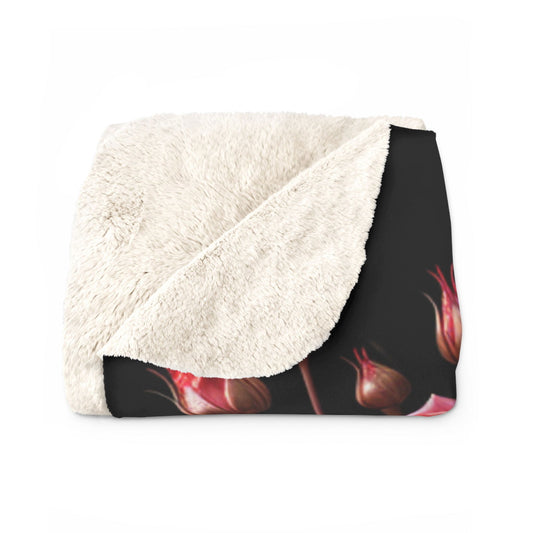 Kuschelige Fleecedecke | Flauschig | Warm | Rosenherz - heartbeat - 