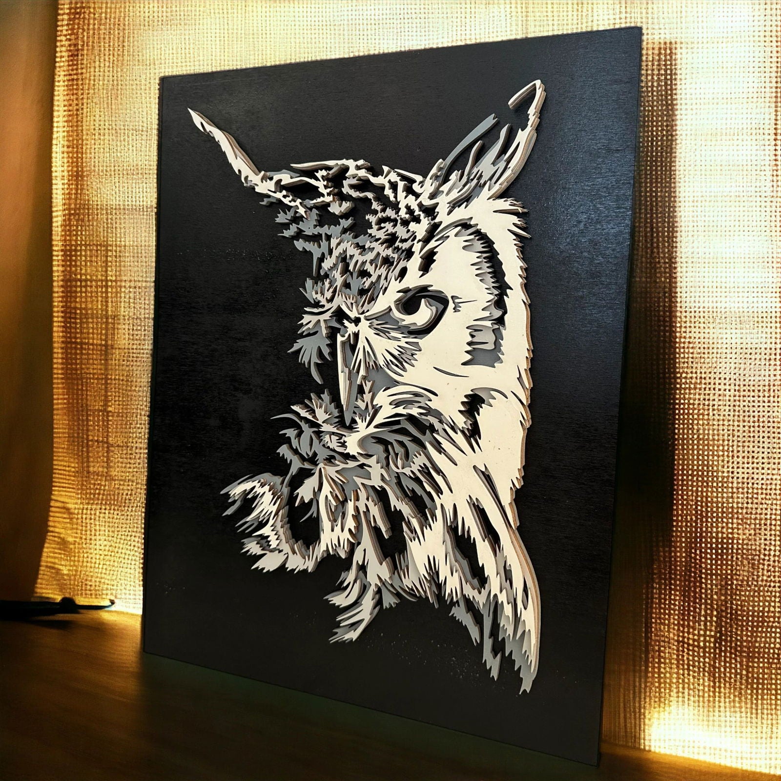Wanddekoration - Eule - heartbeat - 